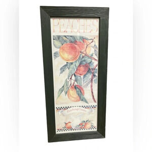 Peaches and cream vintage primitive folk art wall decor farm house